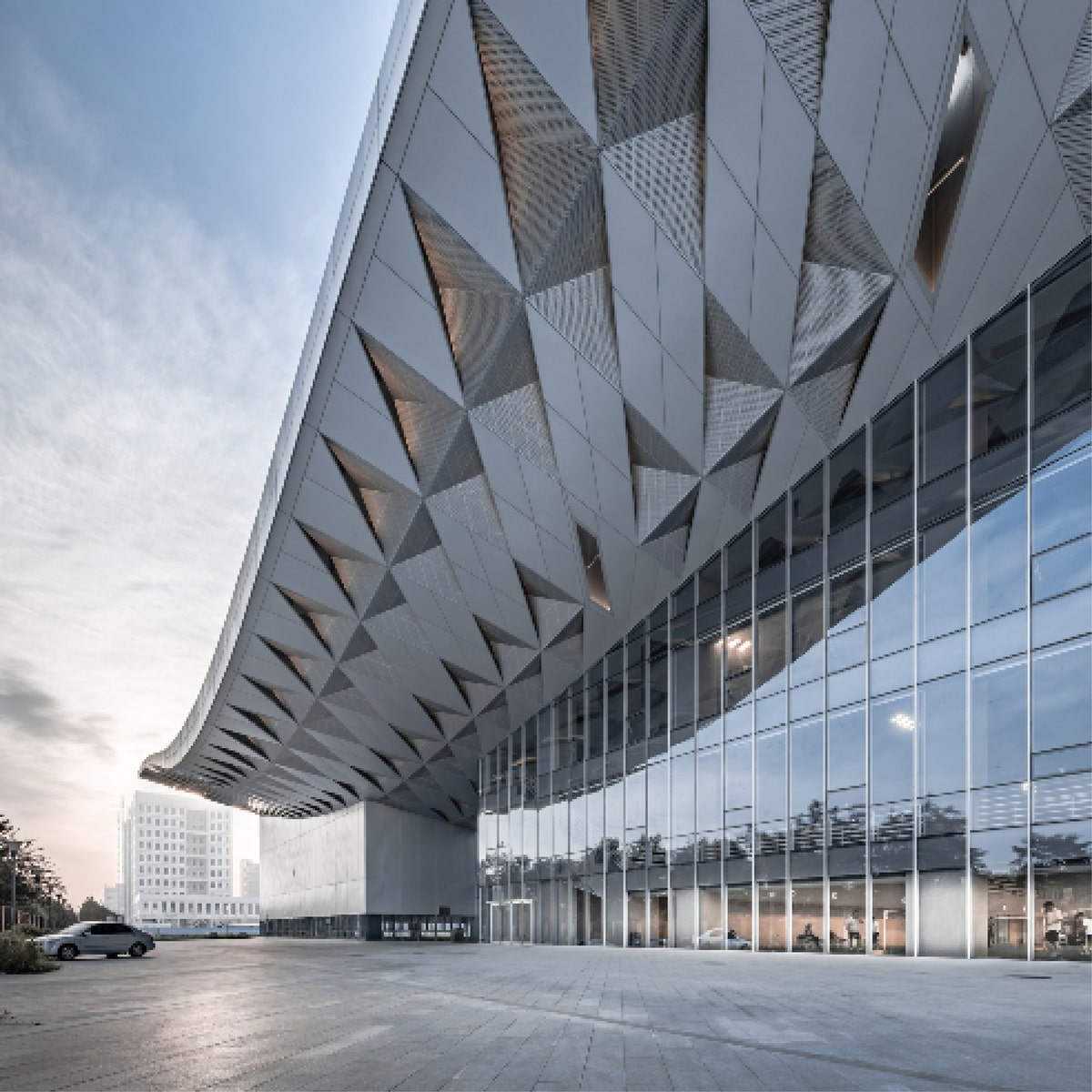 Sports centre outside view