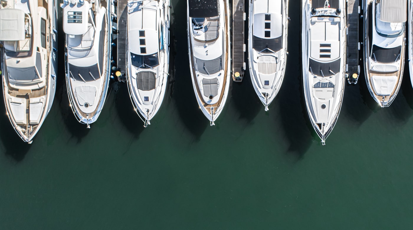 boats lined at vilamoura marina