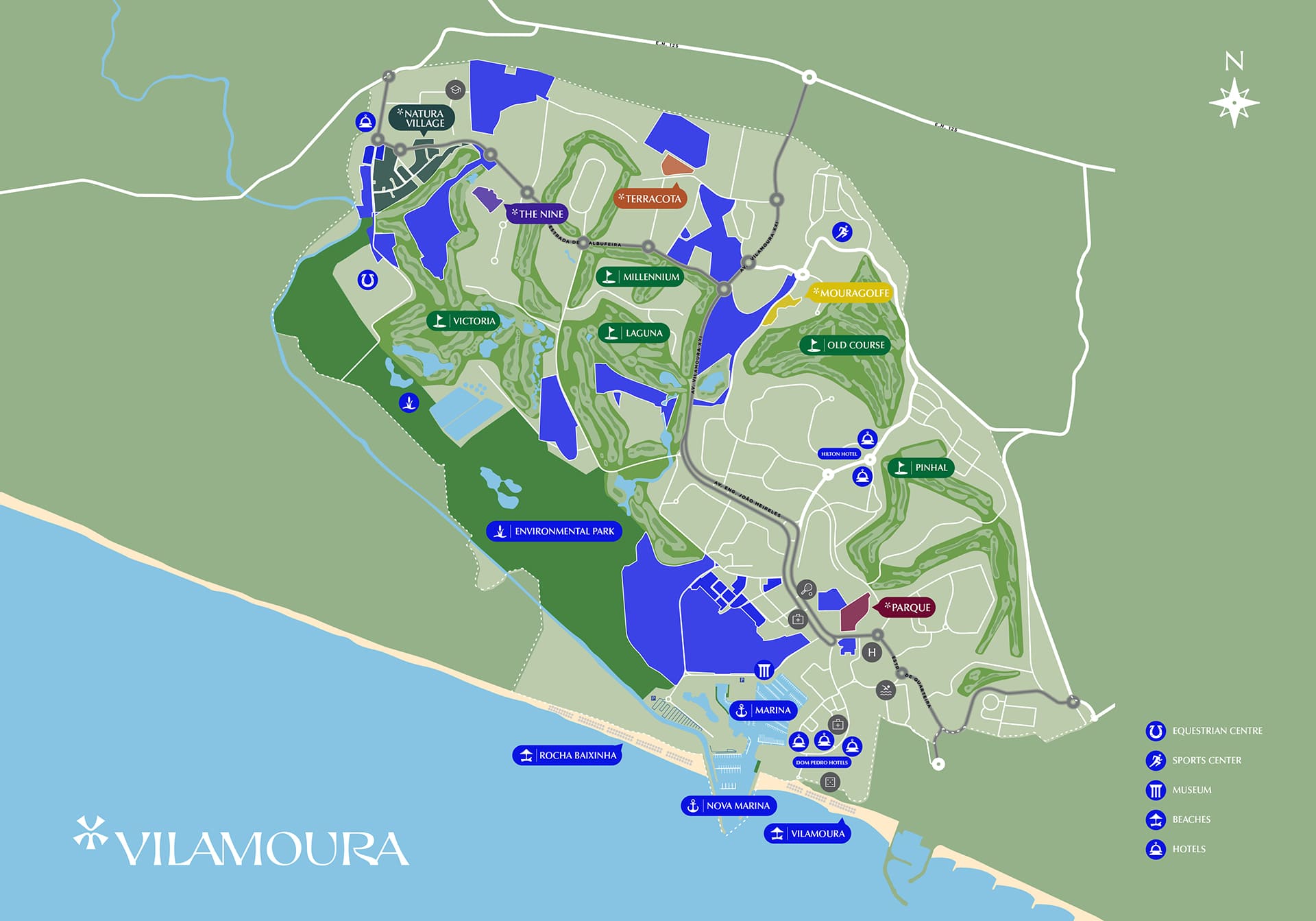vilamoura map